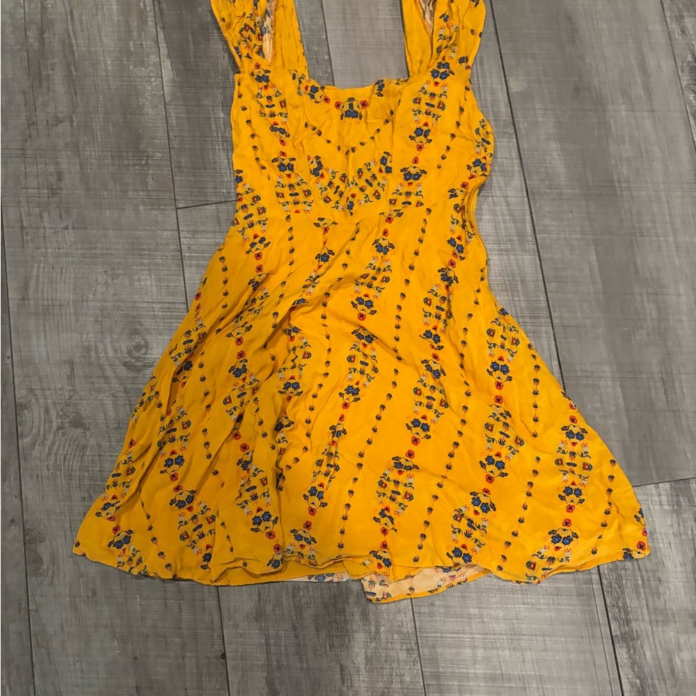 Urban Outfitters Yellow Floral Dress